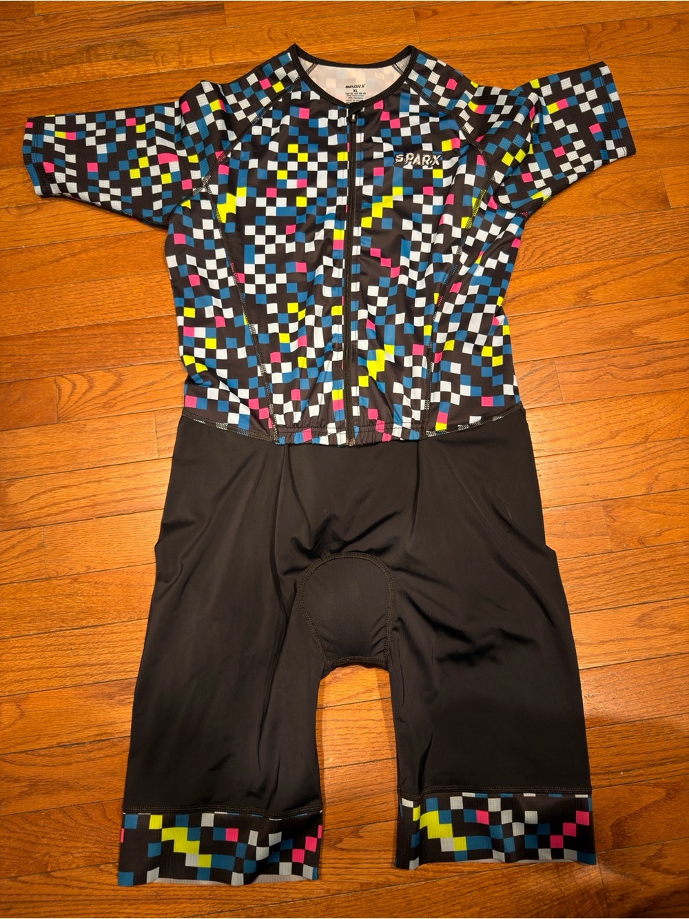 Men's Multicolor Pixel Sparx Triathlon Suit